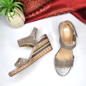 Johnston & Murphy Wedge Sandals Size 7